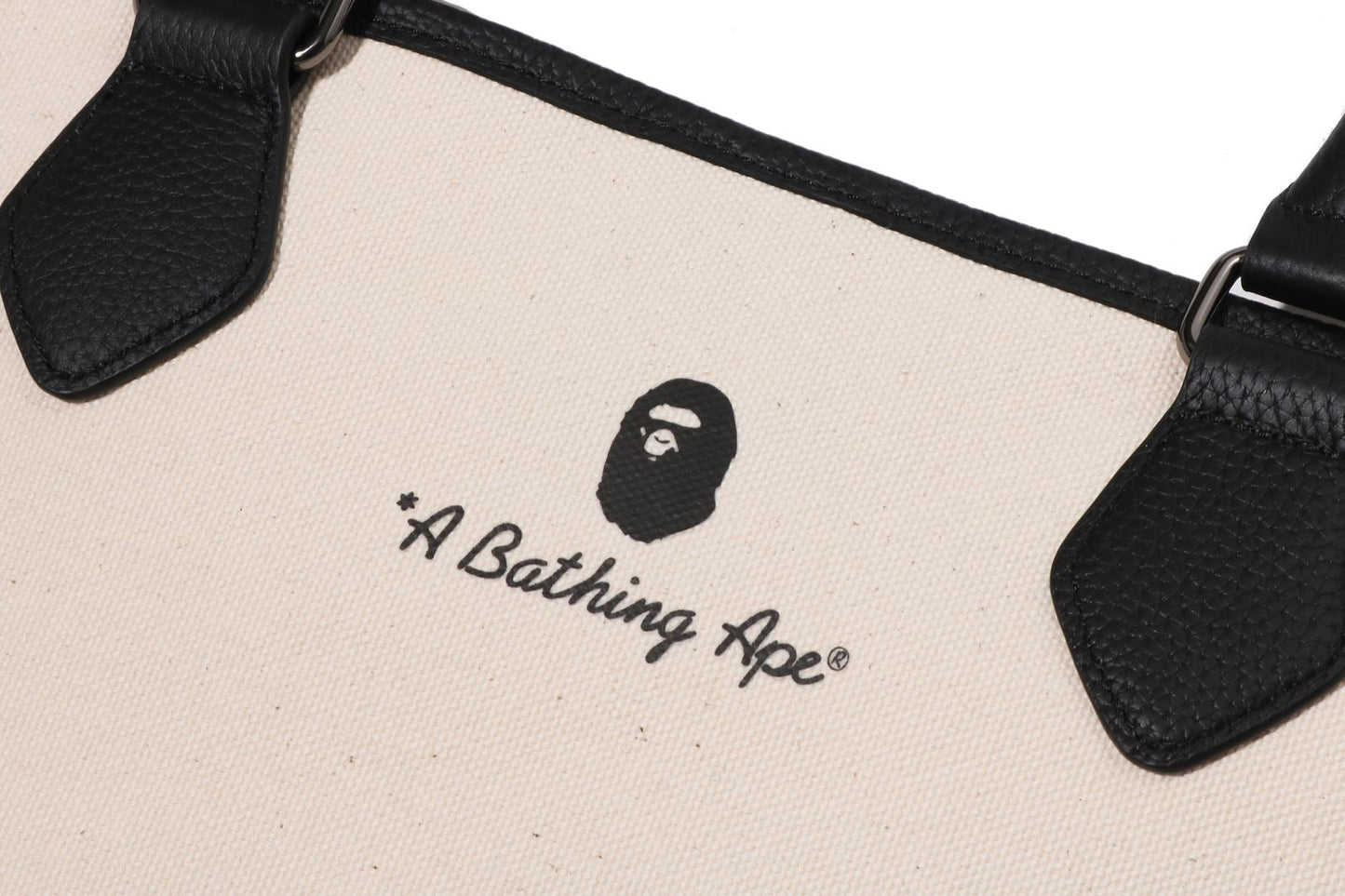 BAPE A BATHING APE CANVAS TOTE BAG