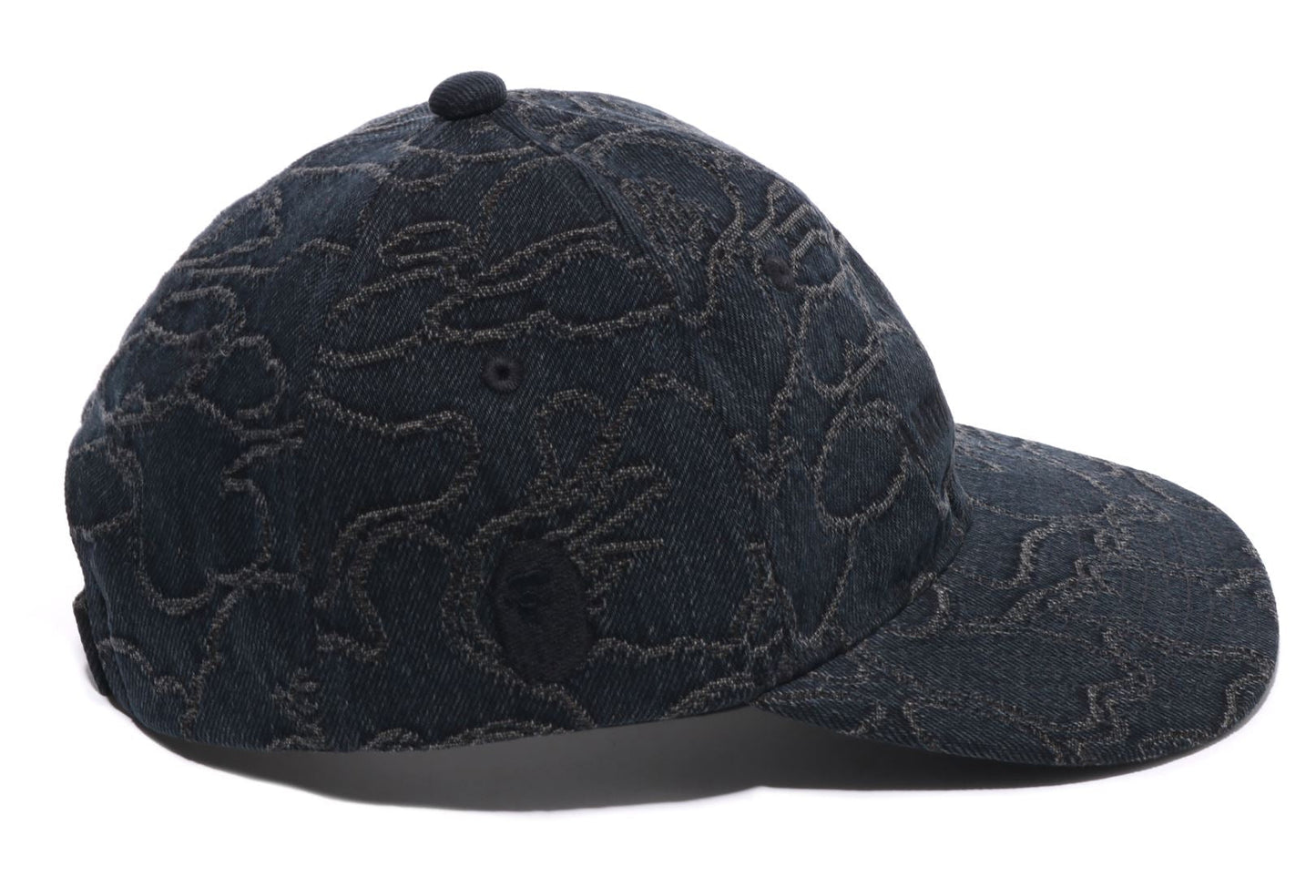 BAPE LINE CAMO JACQUARD MULTI LOGO DENIM CAP