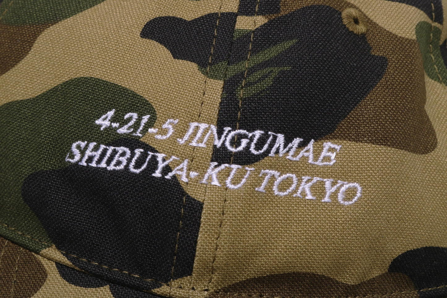 BAPE 1ST CAMO SLOGAN CAP
