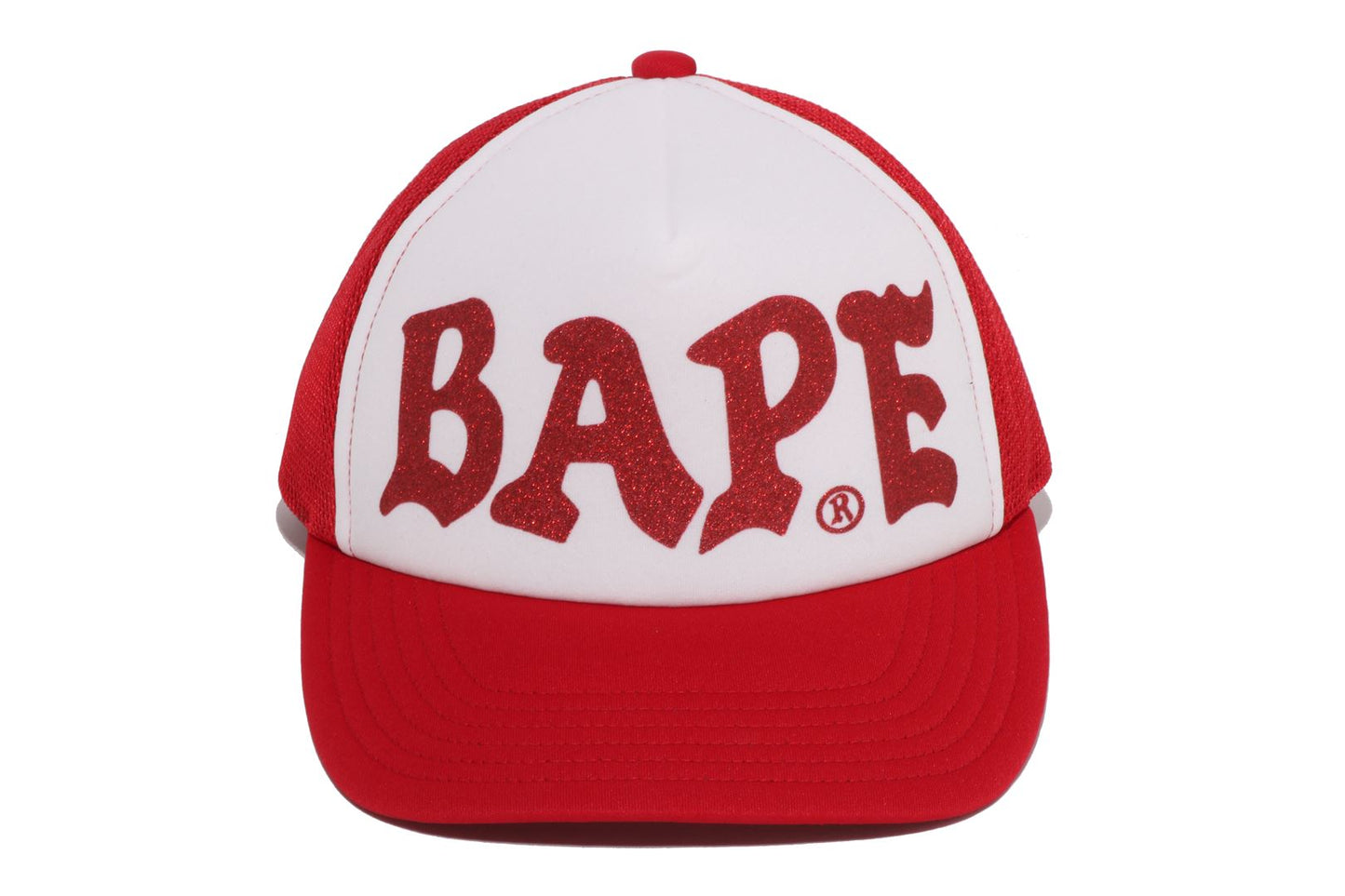 BAPE 閃亮印花網眼帽