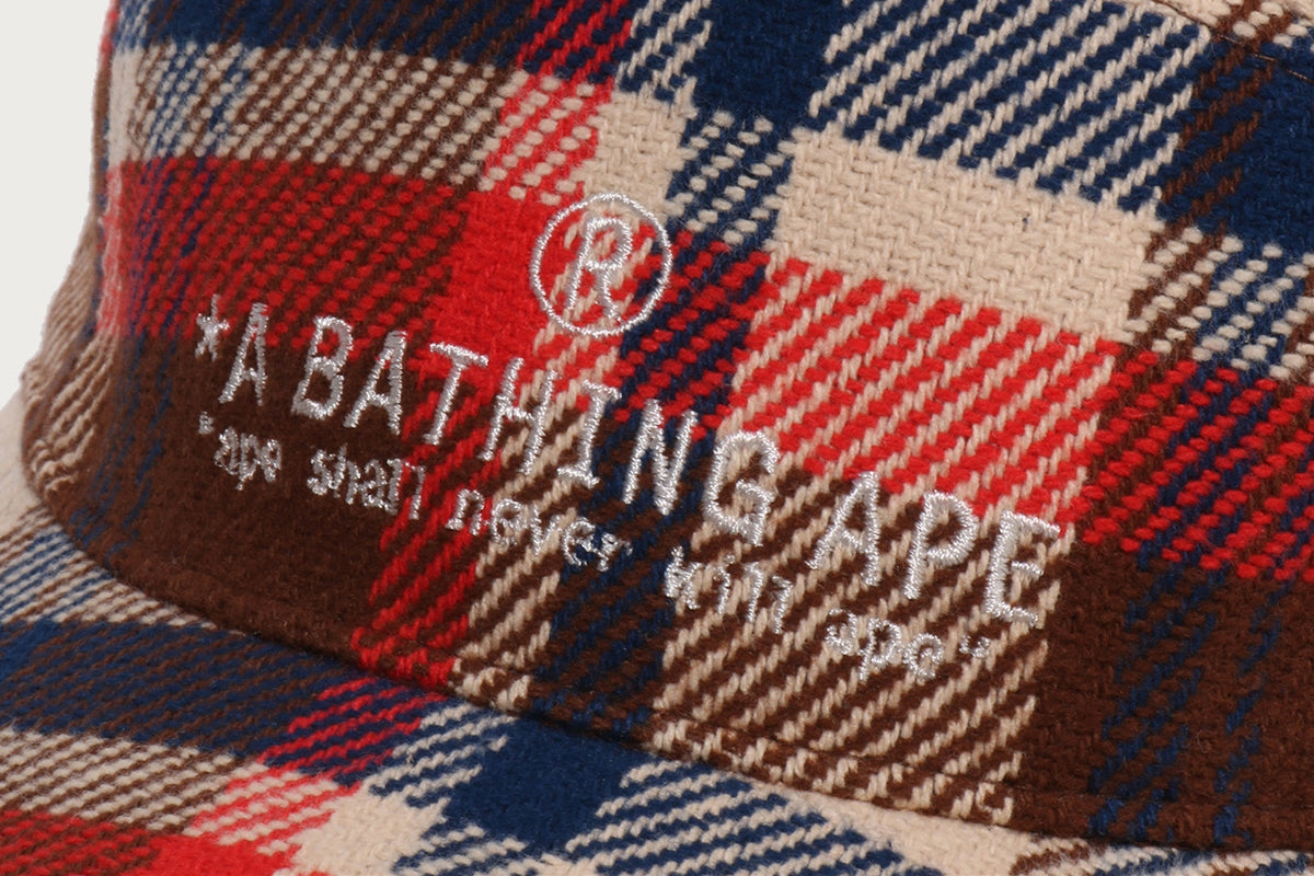 BAPE CHECK JET CAP