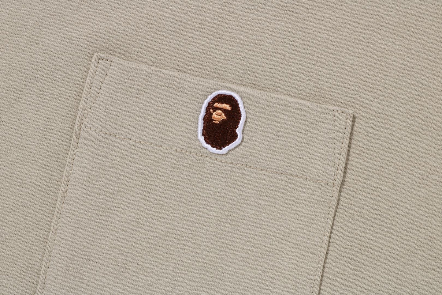 BAPE APE HEAD ONE POINT RELAXED FIT POCKET TEE