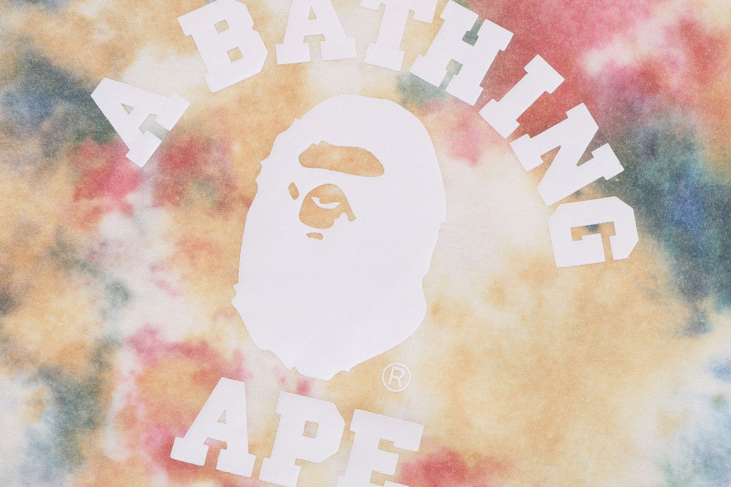 BAPE 大學染色短袖T恤