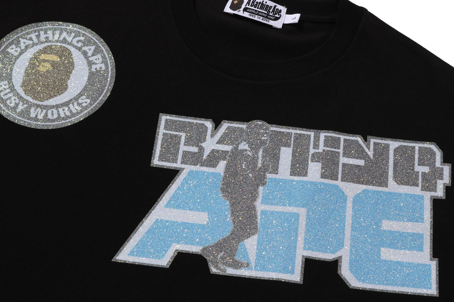 BAPE MULTI ARCHIVE MOTIF RELAXED FIT TEE