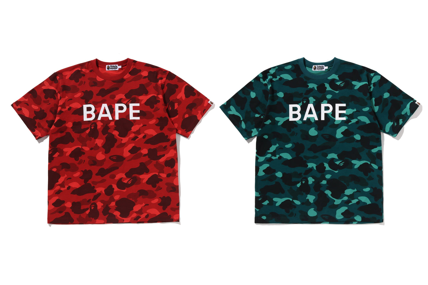 BAPE 彩色迷彩放鬆版T恤
