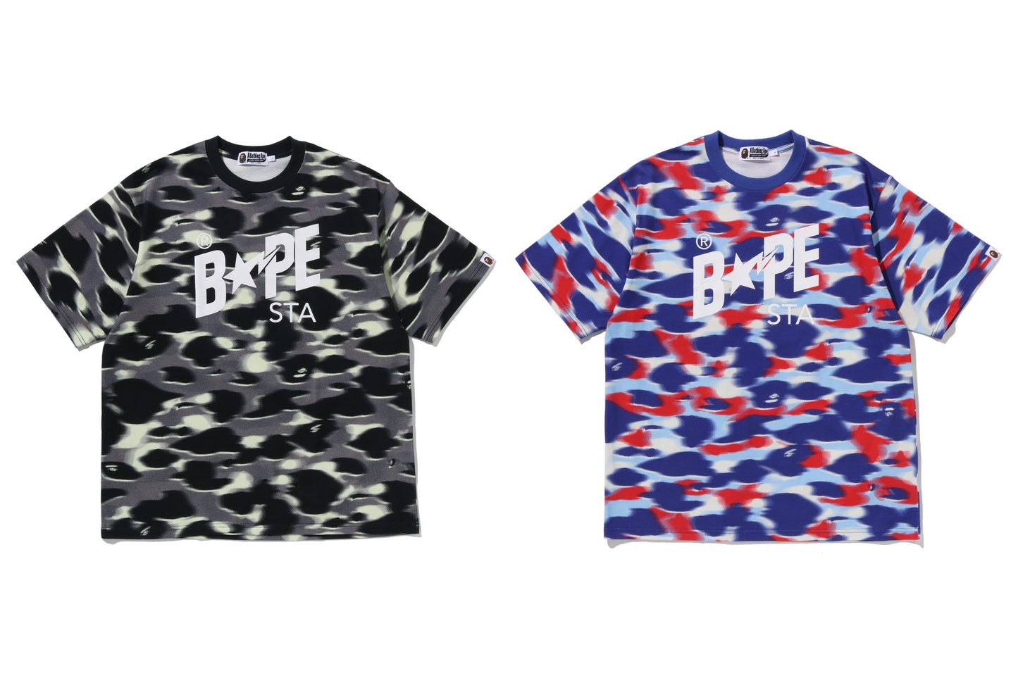 BAPE SCREEN CAMO STA LOGO 寬鬆版T恤