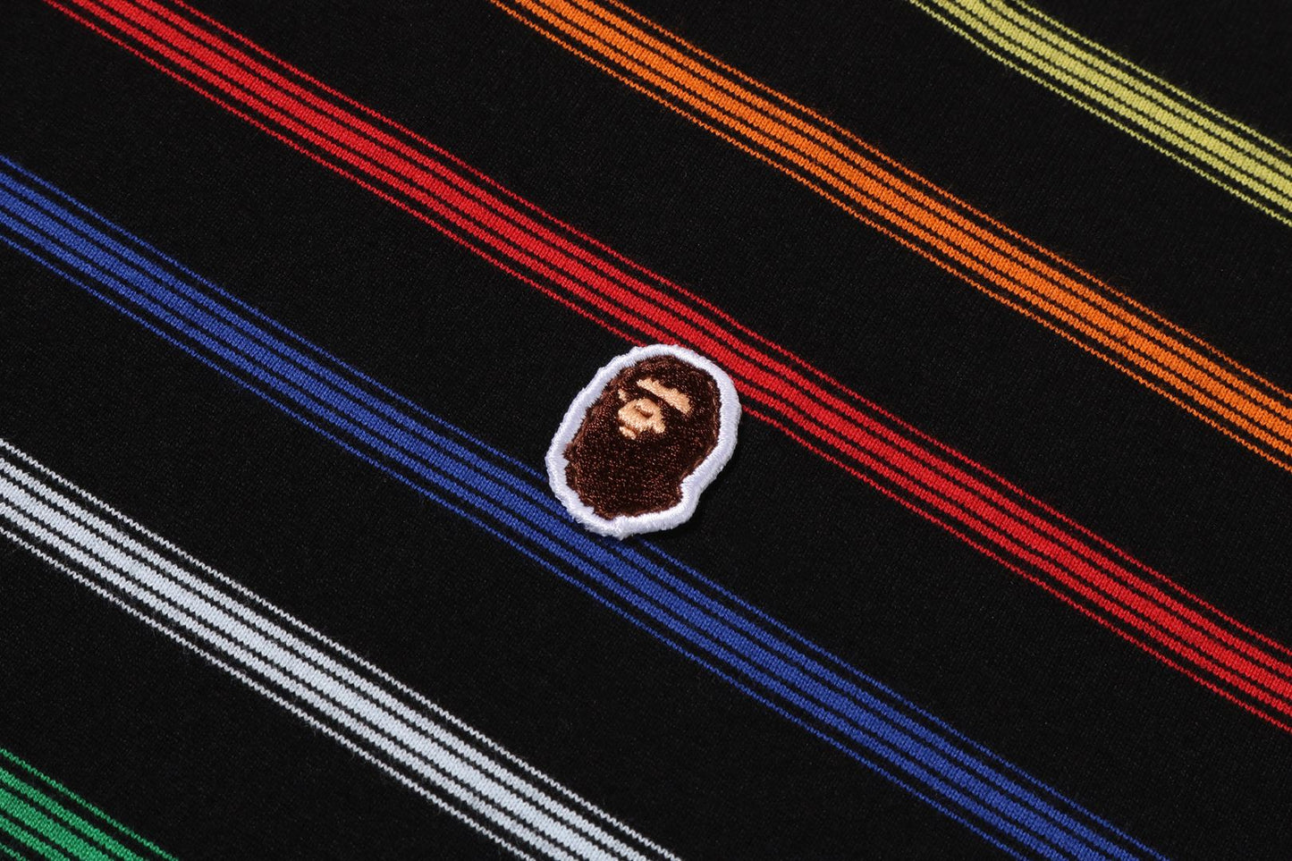 BAPE 漸層彩虹條紋一點T恤