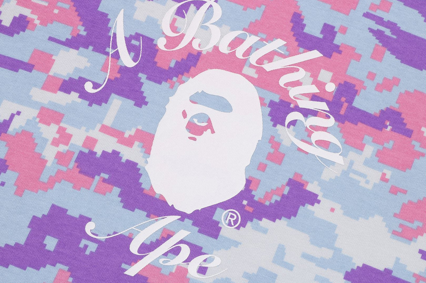 BAPE MULTI PIXEL CAMO COLLEGE MINI TEE