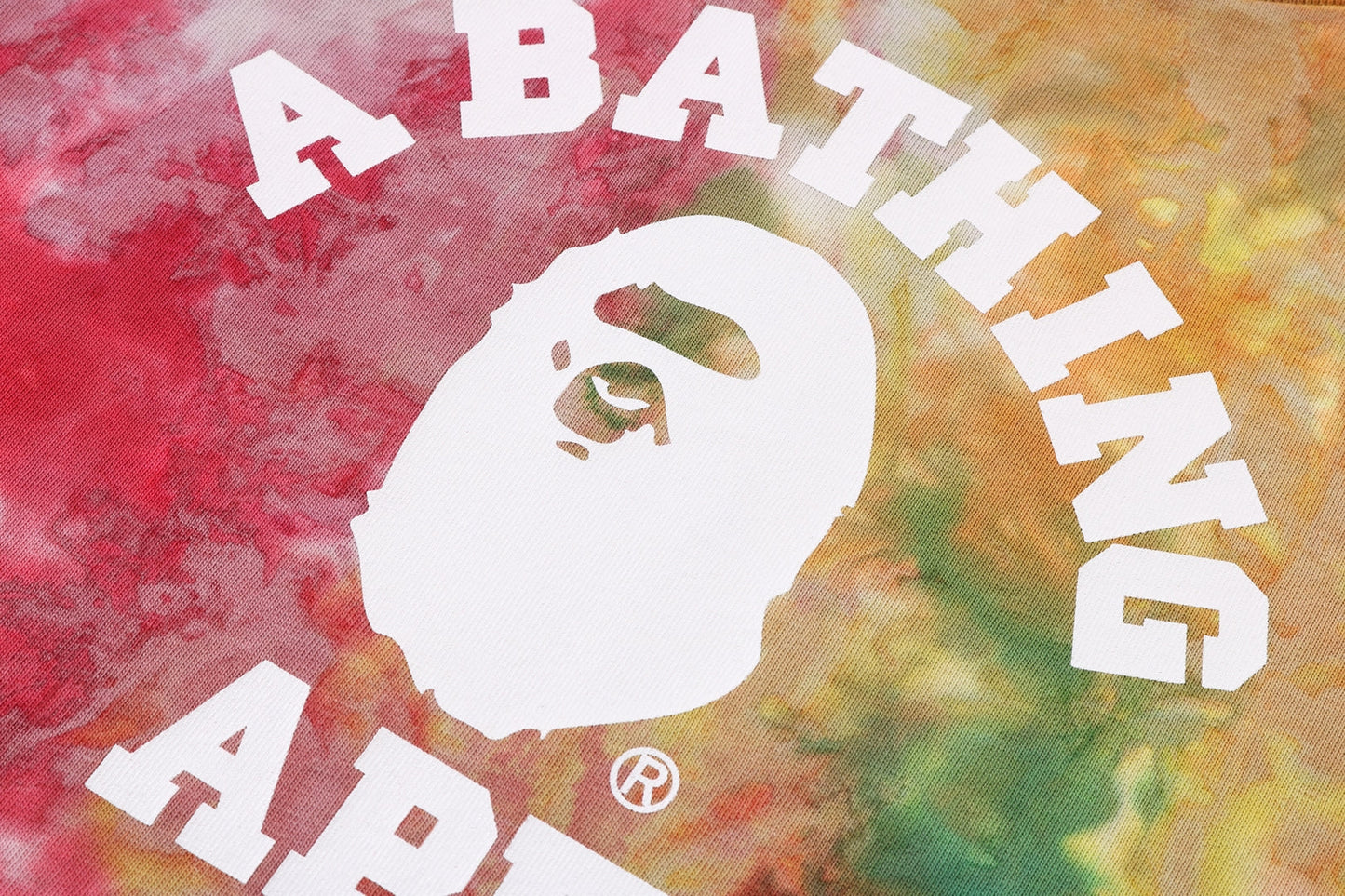 BAPE TIE DYED COLLEGE TEE