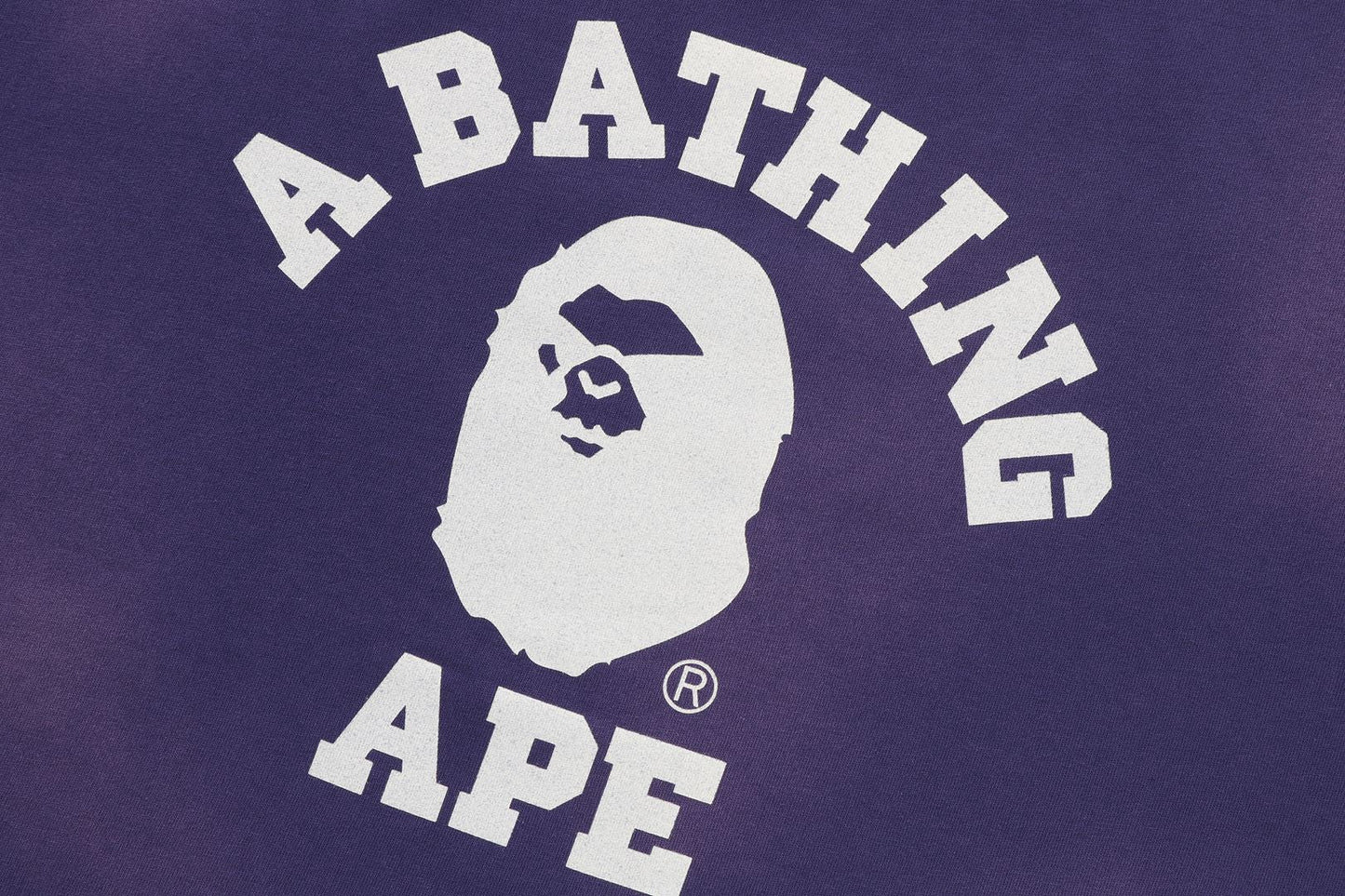 BAPE MAD FACE WASHED EFFECT RELAXED FIT TEE