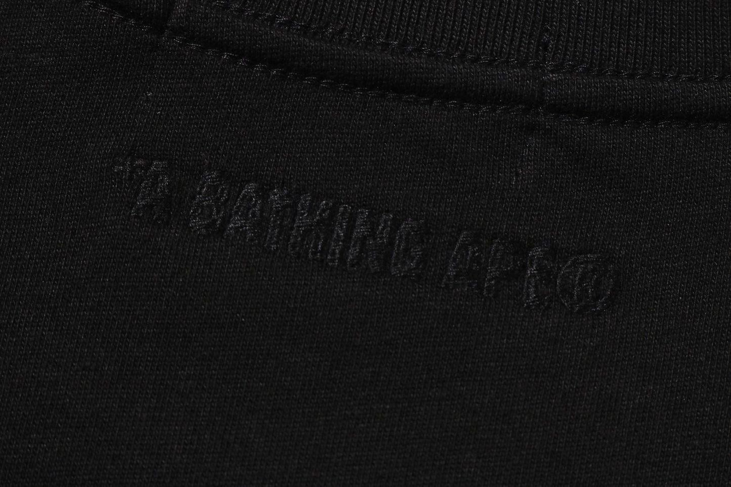 BAPE LINE CAMO FLAG LABEL POCKET TEE
