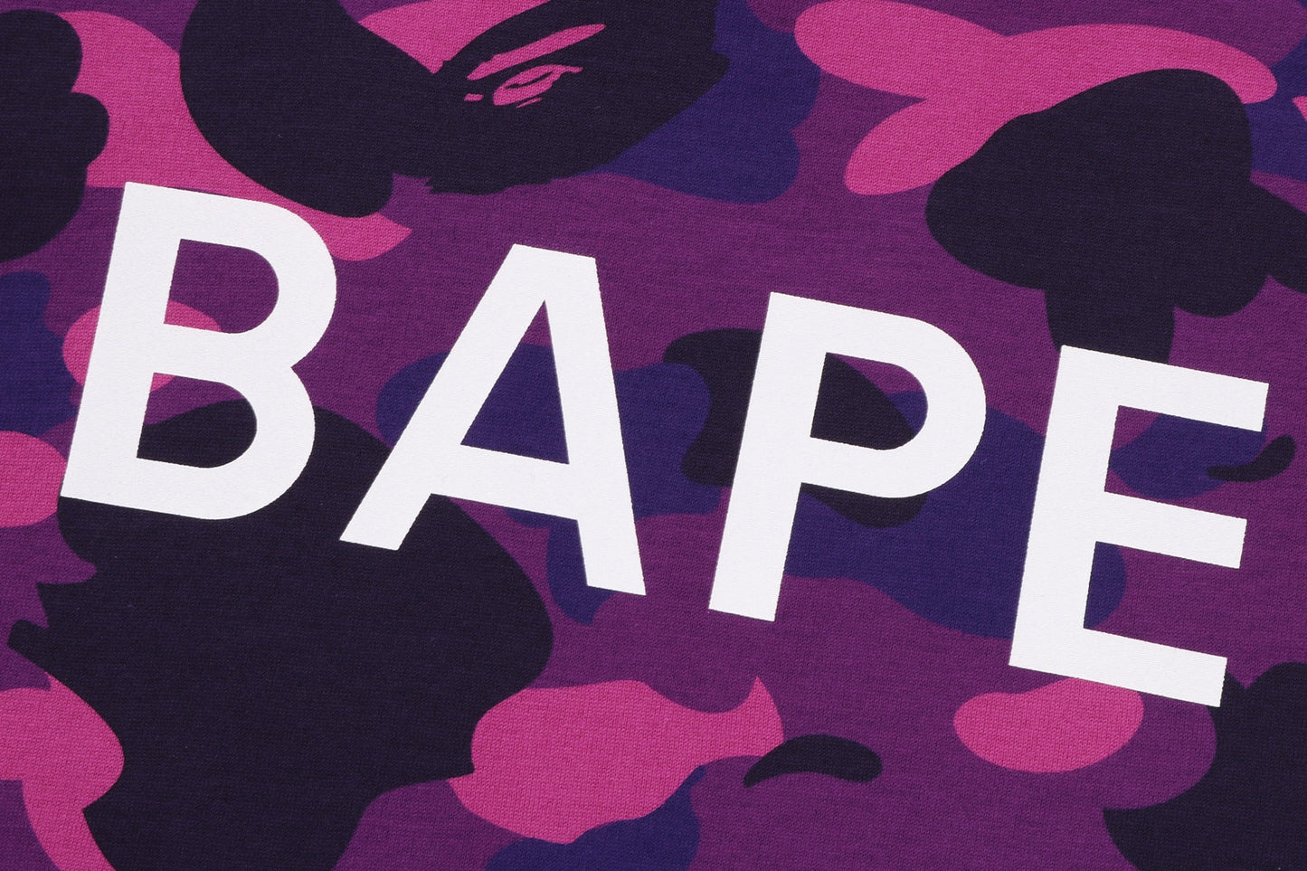BAPE LOGO 彩色迷彩修身T恤