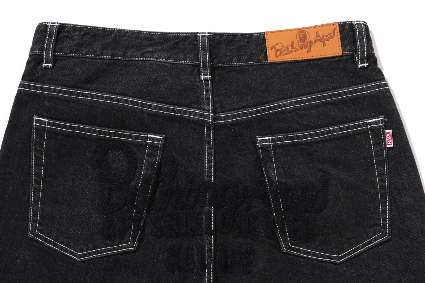 BAPE CHAMPION LOGO 12 OZ 牛仔褲