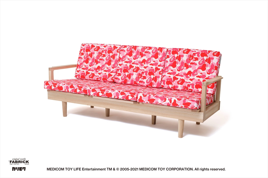 BAPE BAPE X FABRICK X KARIMOKU ABC CAMO 三人座沙發 BAPE HOME