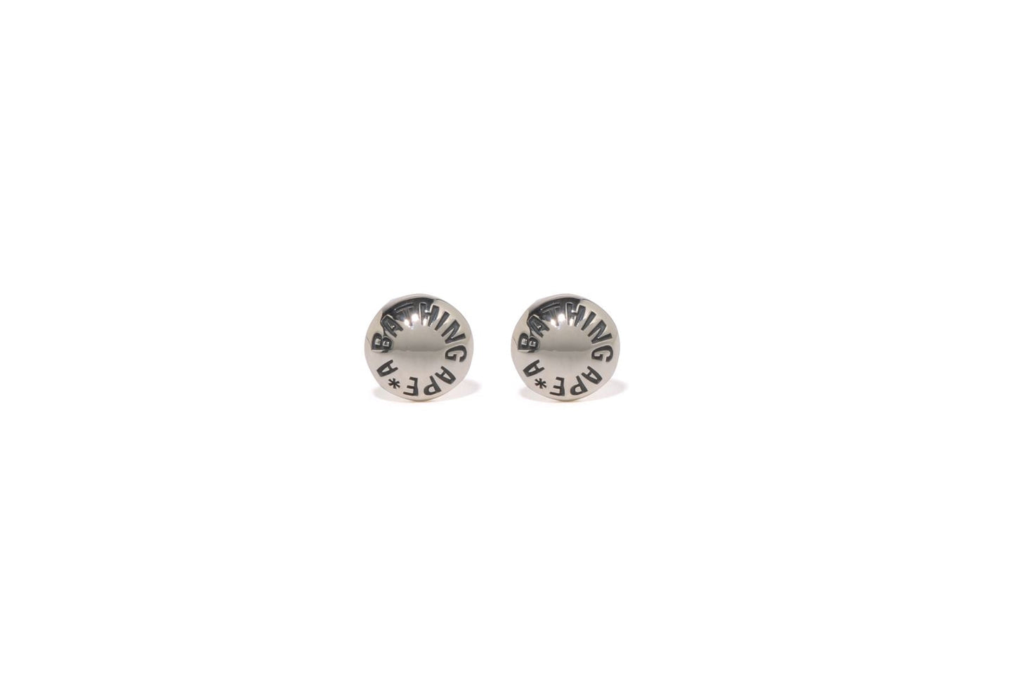 BAPE A BATHING APE BUTTON EARRINGS