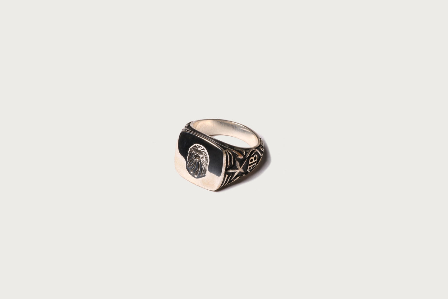 BAPE BAPE BLACK ITEM #1 MAD FACE SIGNET RING