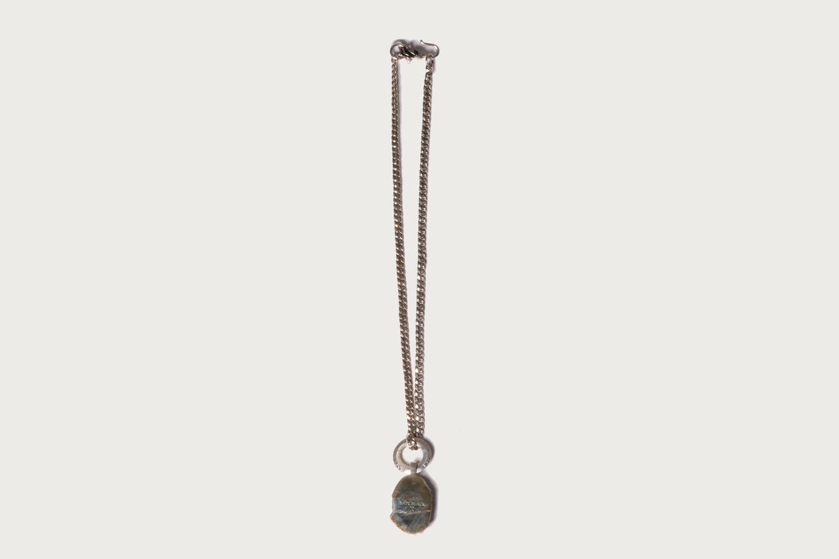 BAPE BAPE BLACK ITEM #3 MAD FACE PENDANT WITH BAPESTA NECKLACE
