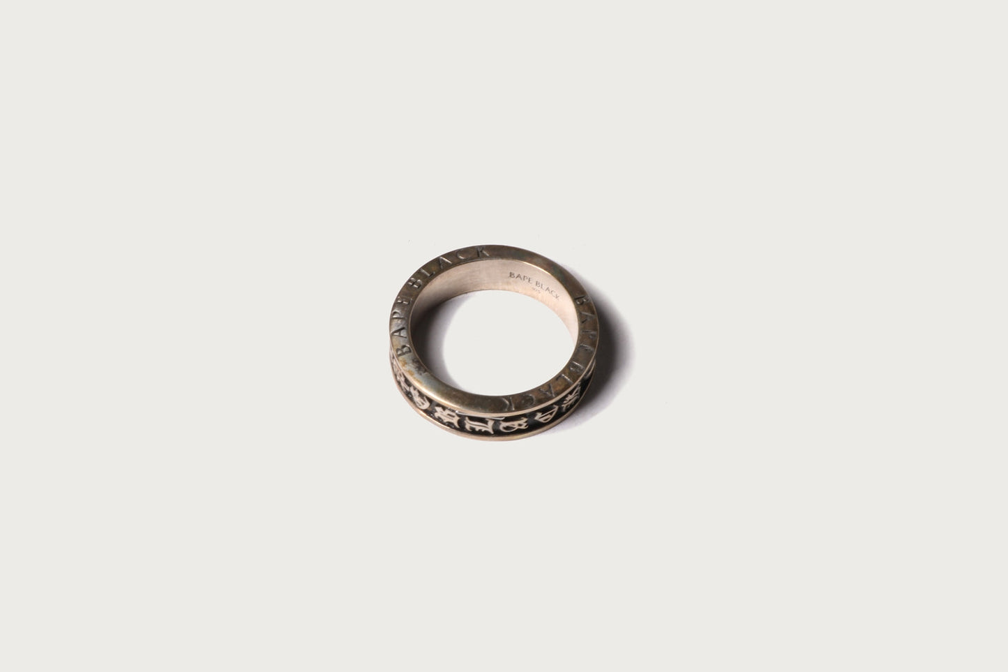 BAPE BAPE BLACK ITEM #11 MAD FACE LOGO RING