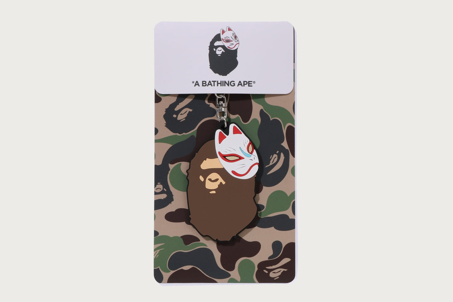 BAPE 日本狐狸面具橡膠鑰匙圈