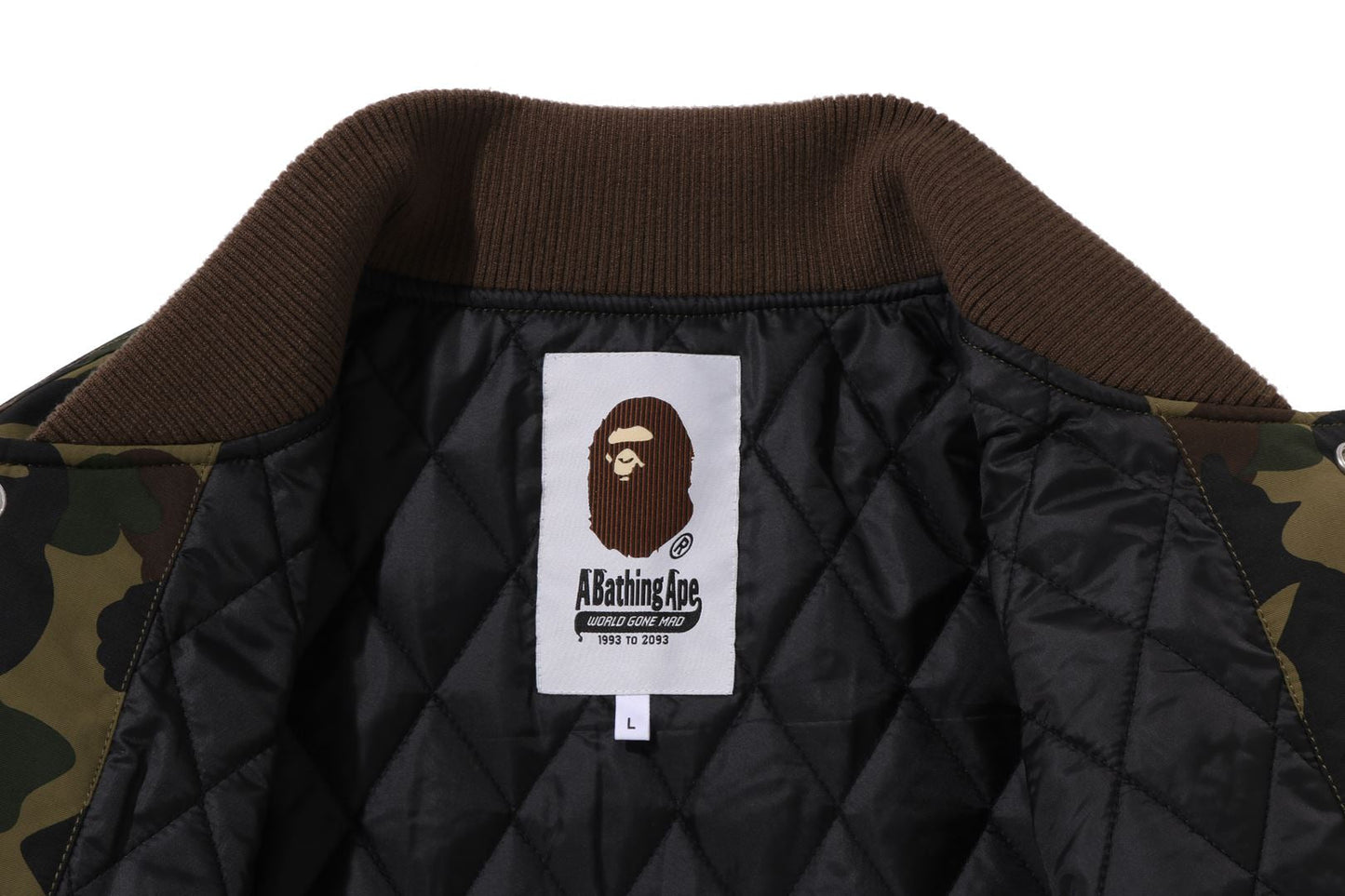 BAPE 1ST CAMO VARSITY JACKET