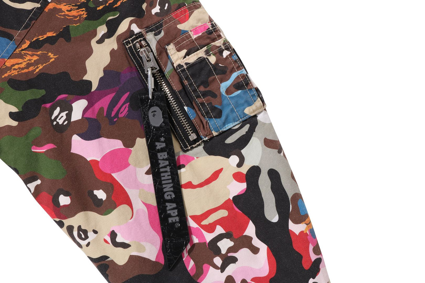 BAPE HYBRID CAMO 龍鯊 MA-1 連帽短版外套