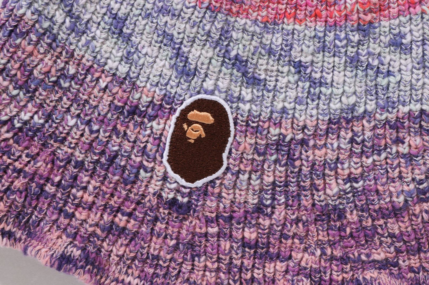 BAPE 漸層猿頭針織帽