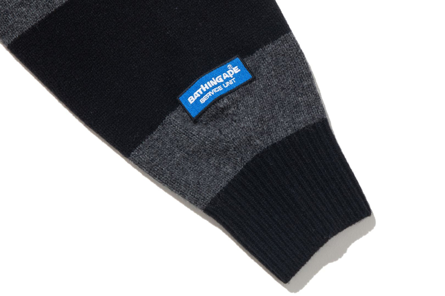 BAPE STRIPE RELAXED FIT KNIT SWEATER