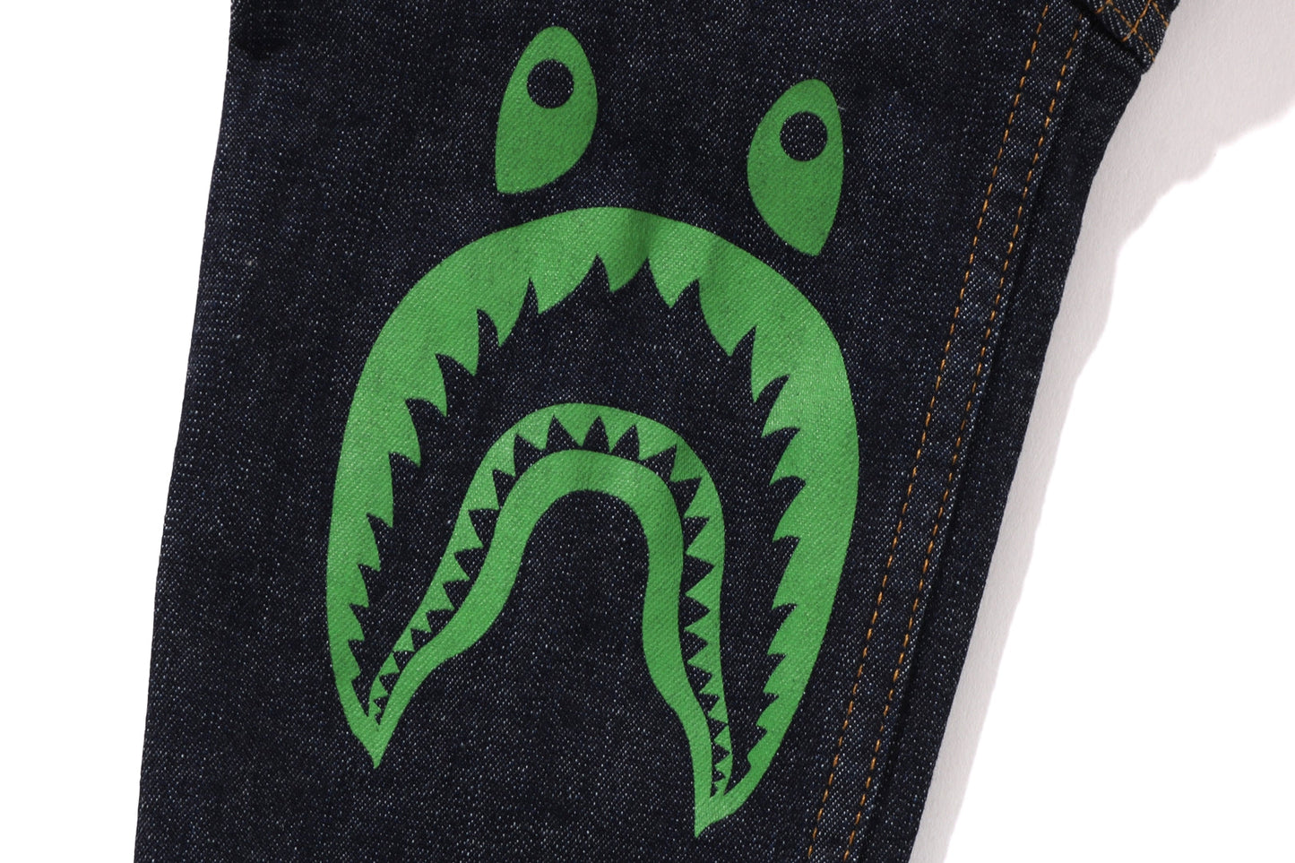 BAPE SIDE SHARK 10 OZ 彈性牛仔外套