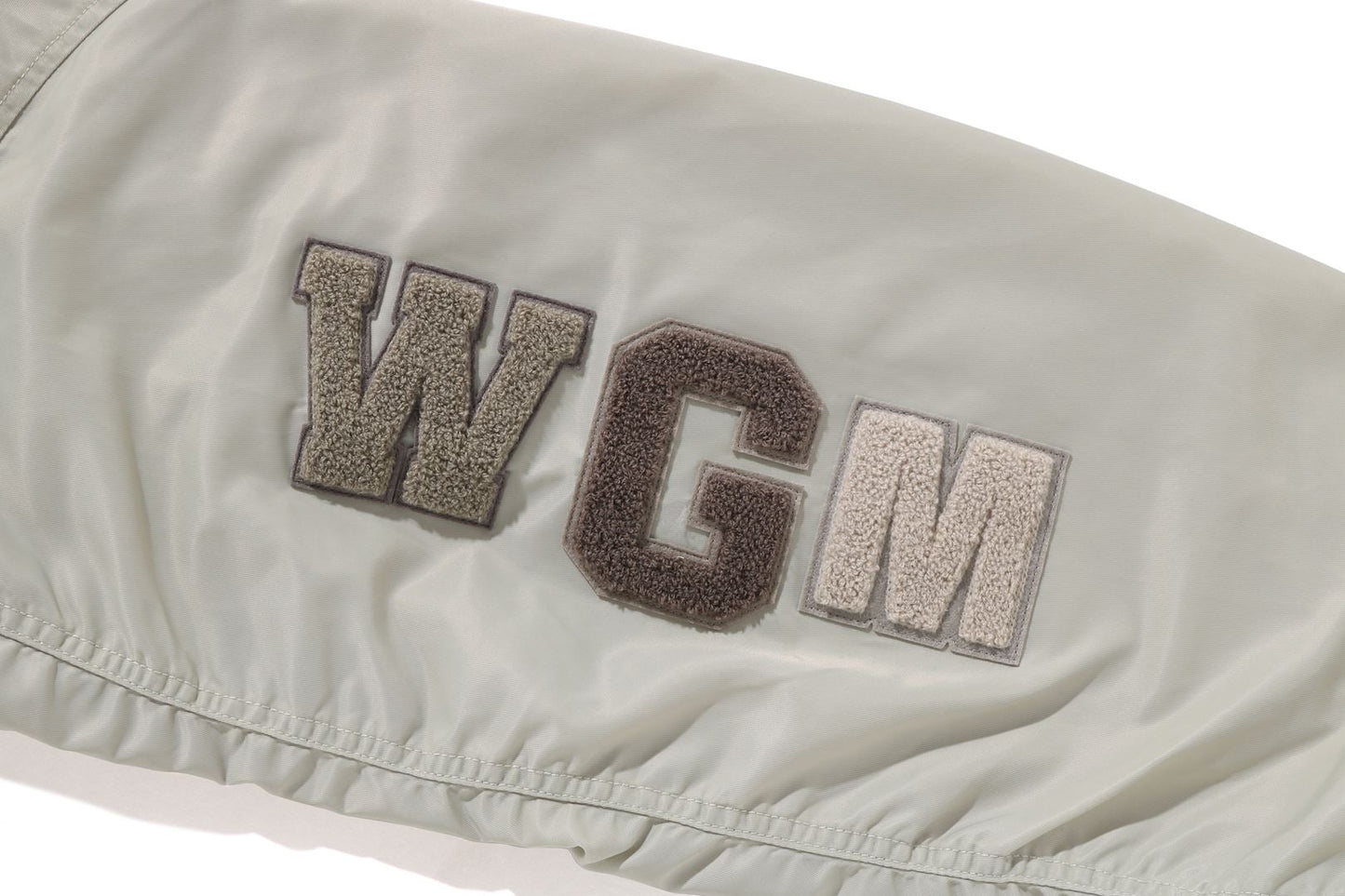 BAPE TONAL CHAIN STITCH SHARK BOMBER JACKET