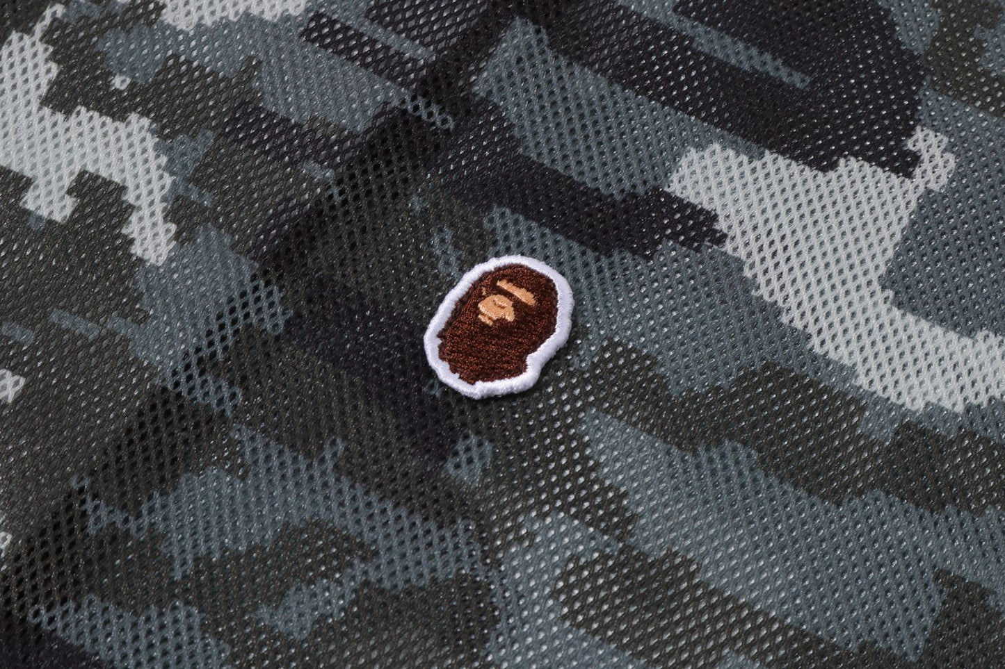 BAPE MULTI PIXEL CAMO MESH HOODIE JACKET