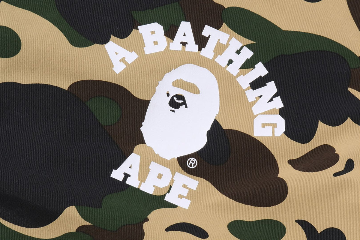 BAPE 1ST CAMO COLLEGE COACH JACKET