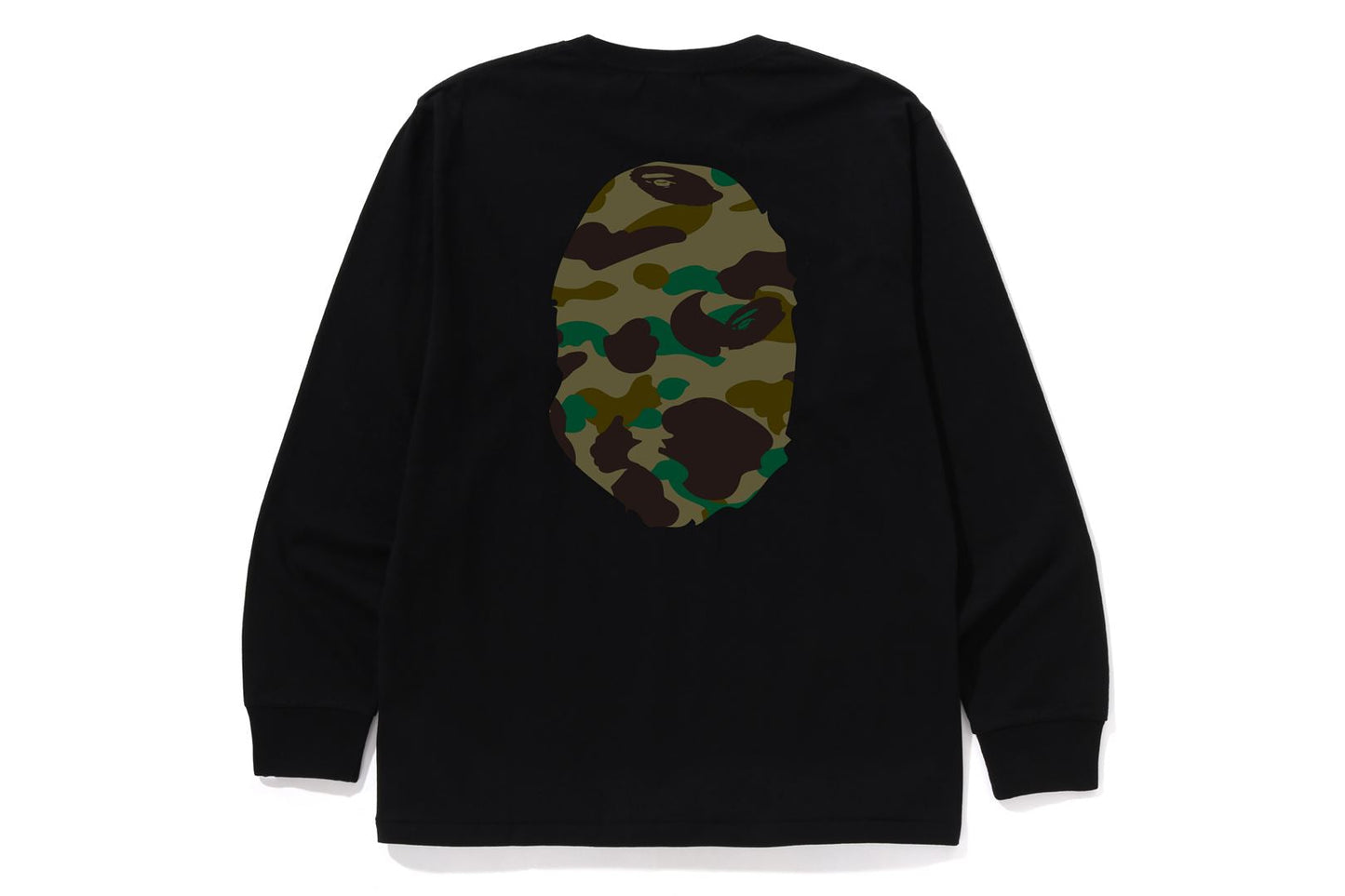 BAPE 1ST CAMO BIG APE HEAD 長袖T恤