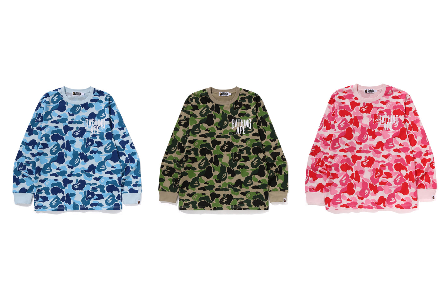 BAPE ABC CAMO NYC ONE POINT LS TEE