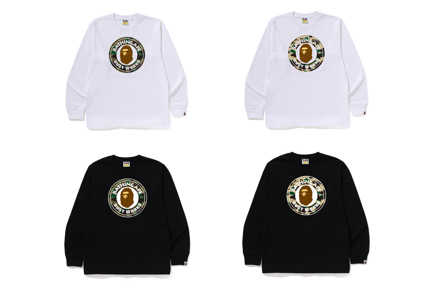 BAPE 1ST CAMO BUSY WORKS 長袖T恤