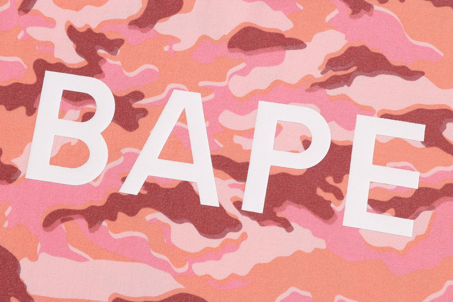 BAPE GLITCH WOODLAND CAMO BAPE CROPPED L/S TEE