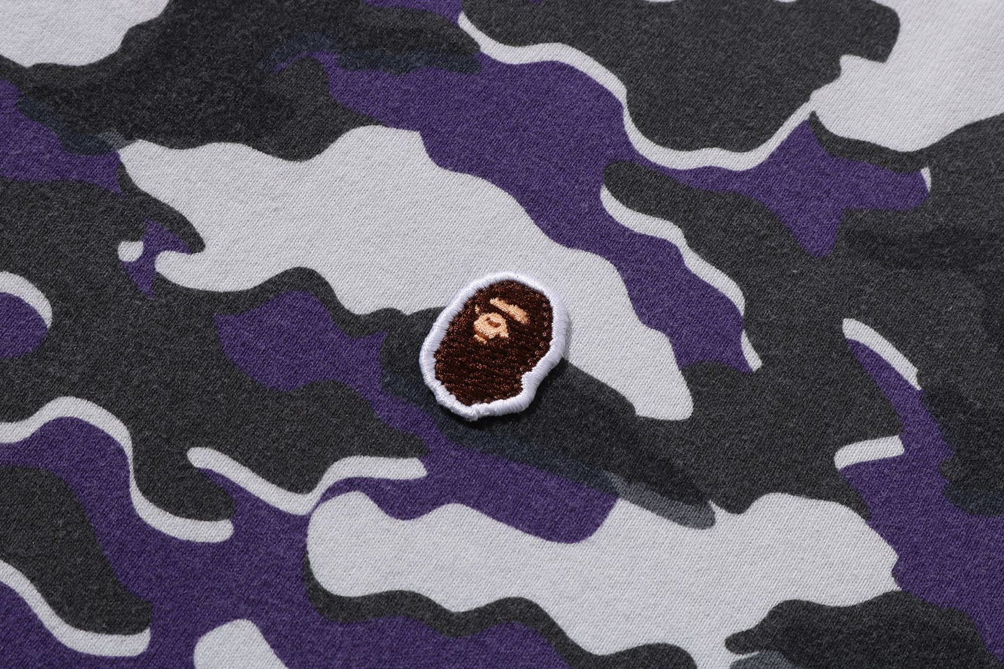 BAPE GLITCH WOODLAND CAMO ONE POINT RELAXED FIT LS TEE