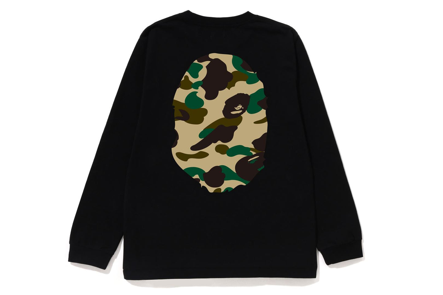 BAPE 1ST CAMO BIG APE HEAD 長袖T恤