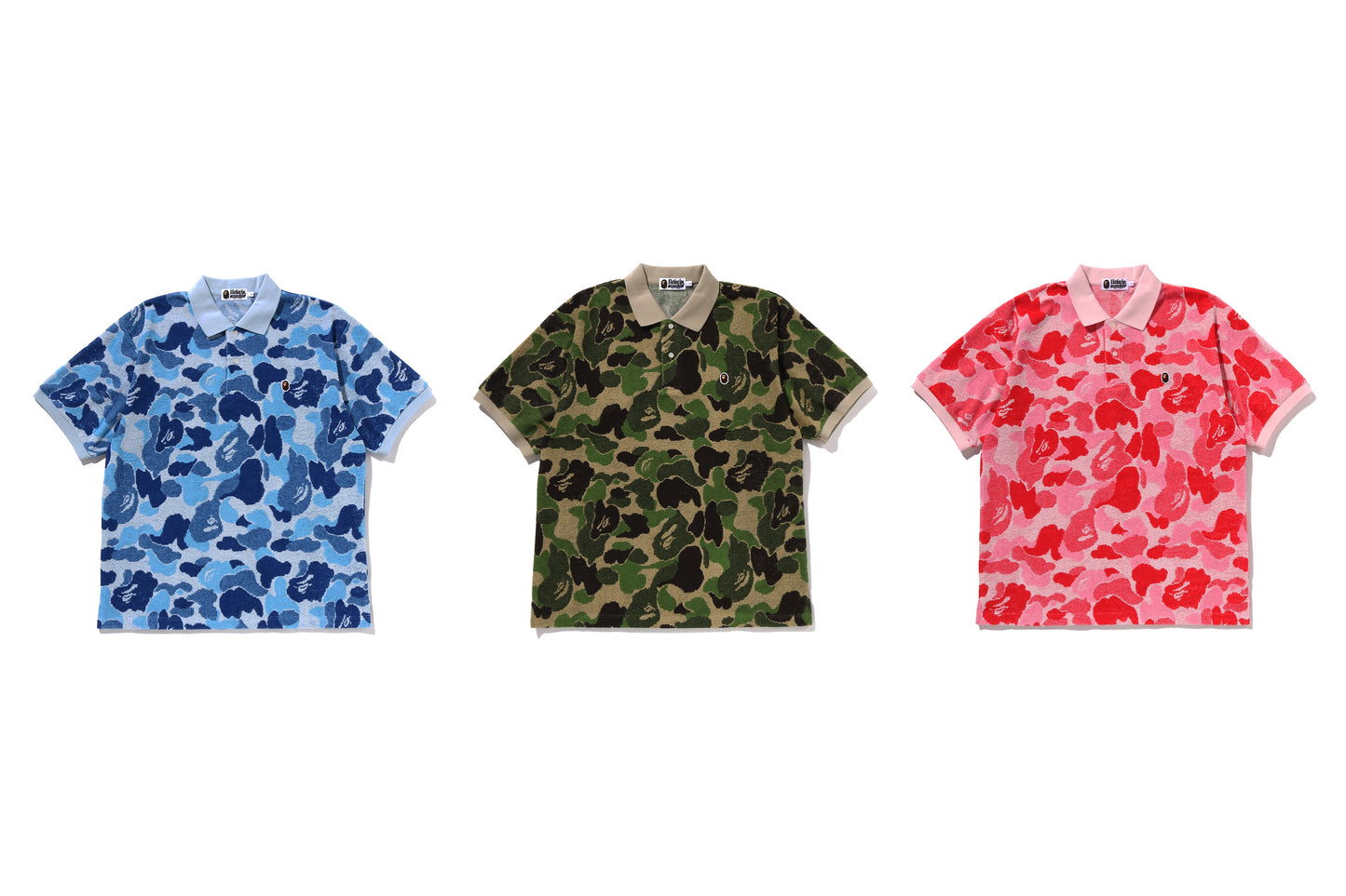 BAPE ABC CAMO PILE JACQUARD 寬鬆版 Polo 衫
