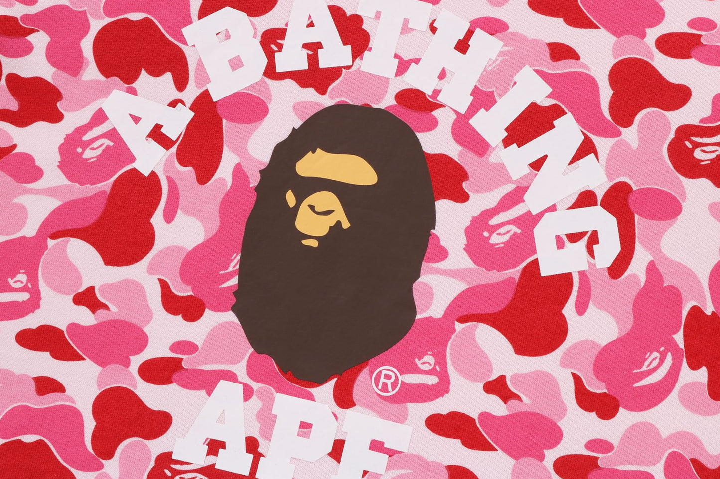BAPE ABC CAMO 大學風連帽衛衣