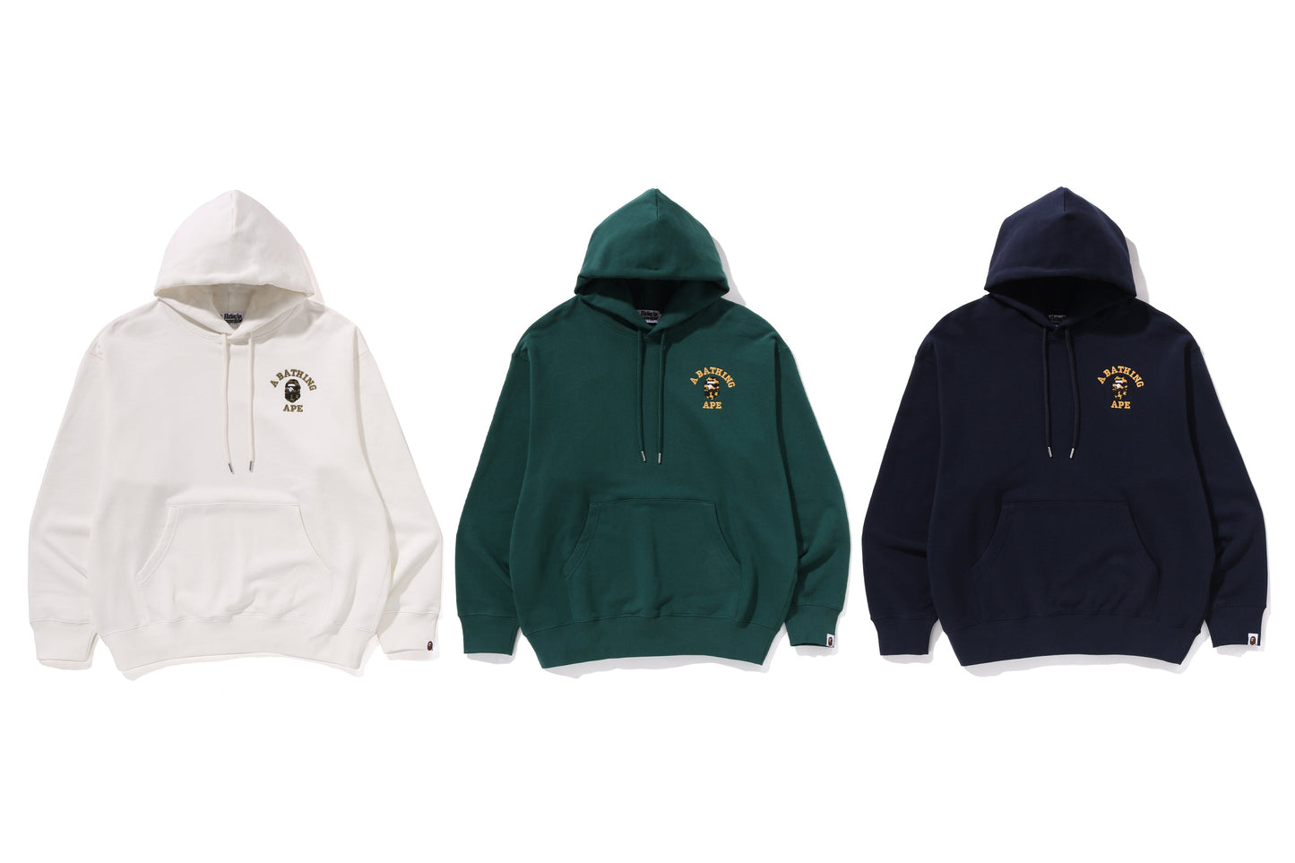 BAPE 1ST CAMO 大學標誌寬鬆版拉鍊帽衫