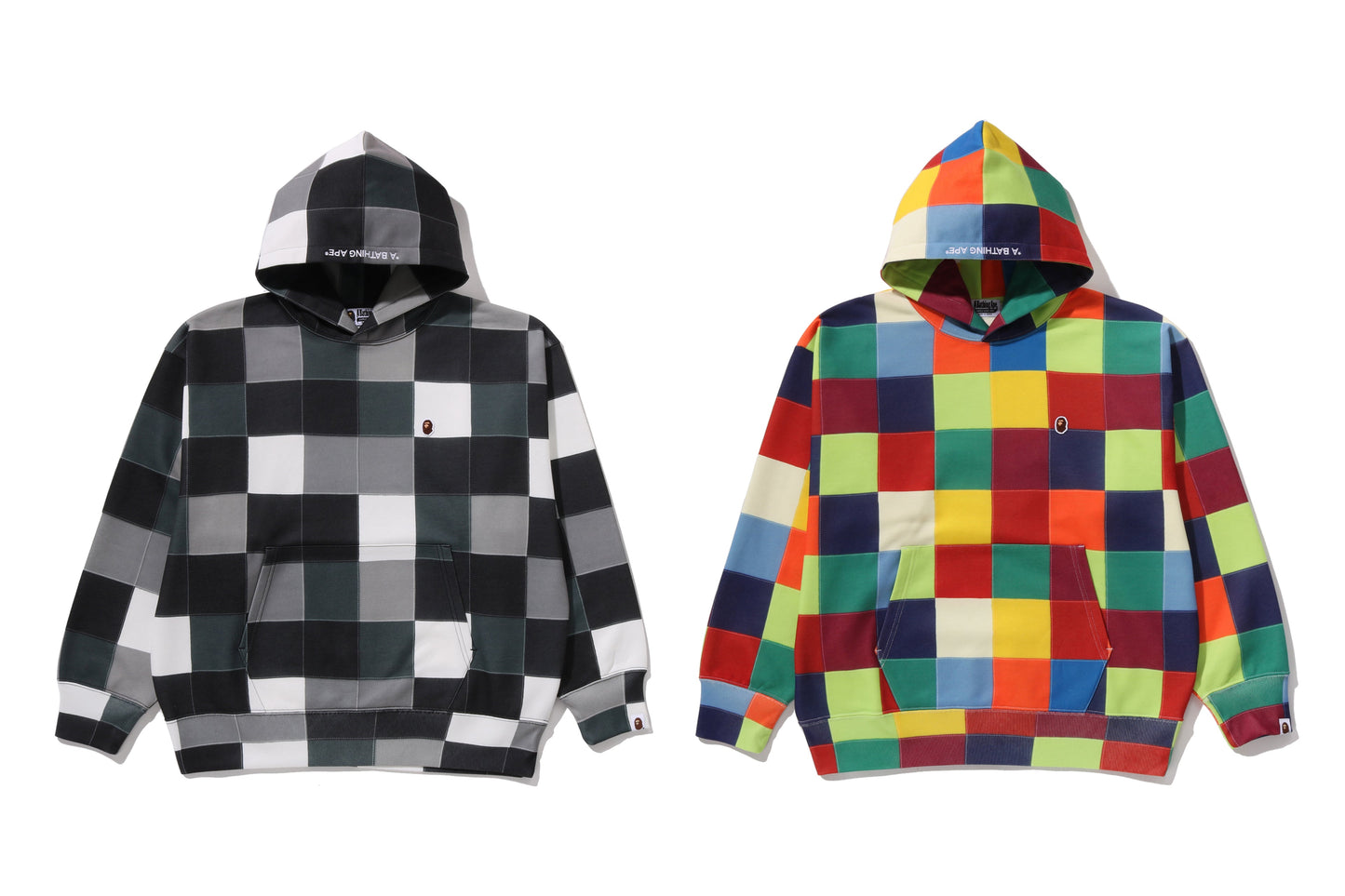 BAPE 多色拼接連帽衛衣