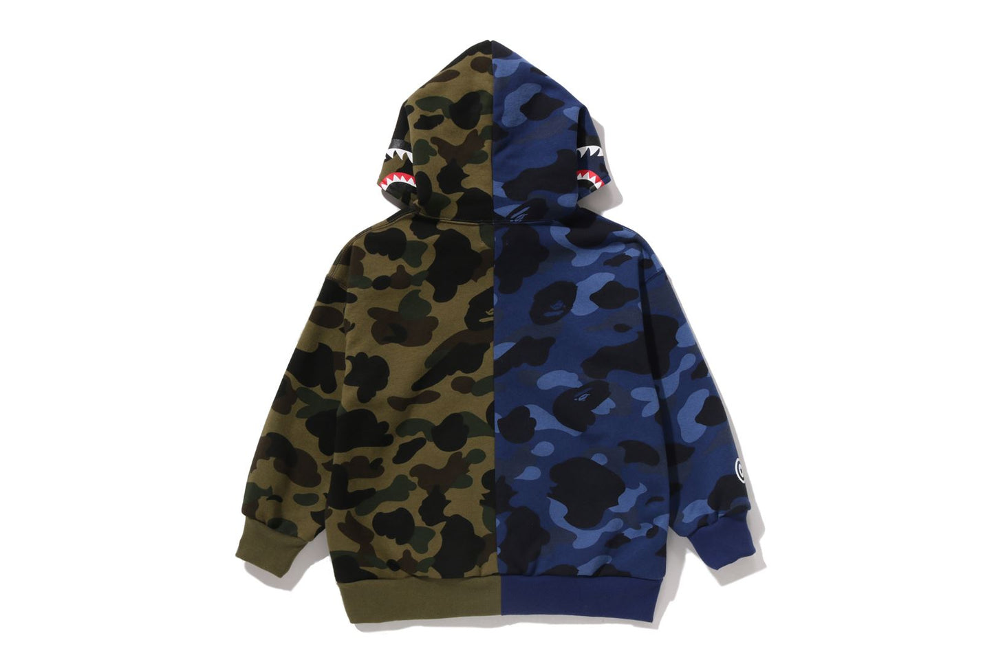 BAPE SPLIT CAMO SHARK 寬鬆版連帽衛衣