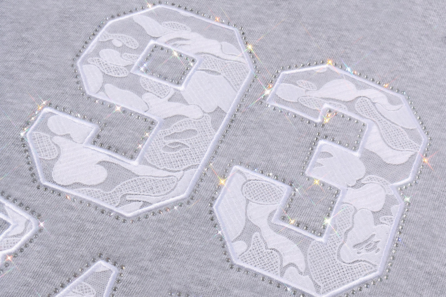 BAPE CAMO LACE PATCH BOXY CROPPED PULLOVER HOODIE