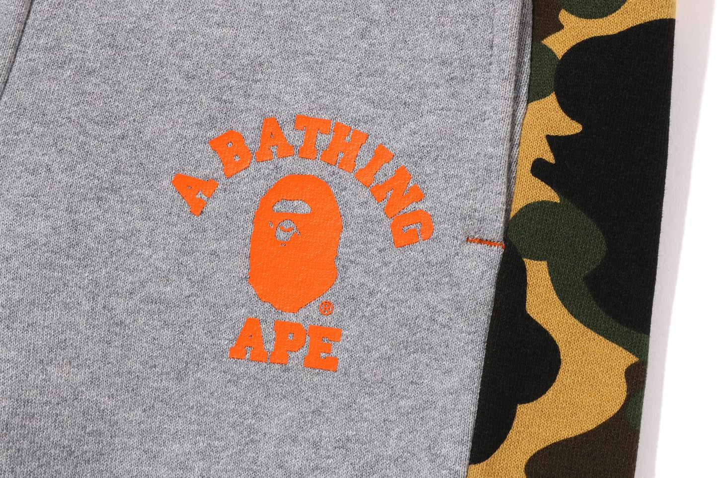 BAPE 1ST CAMO PANEL SWEAT PANTS