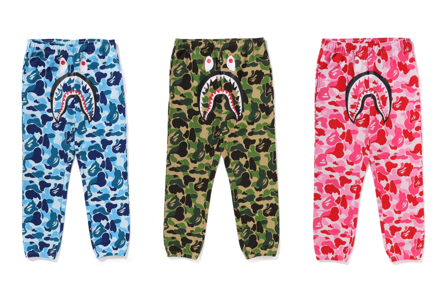 BAPE ABC CAMO SHARK 正常版運動長褲
