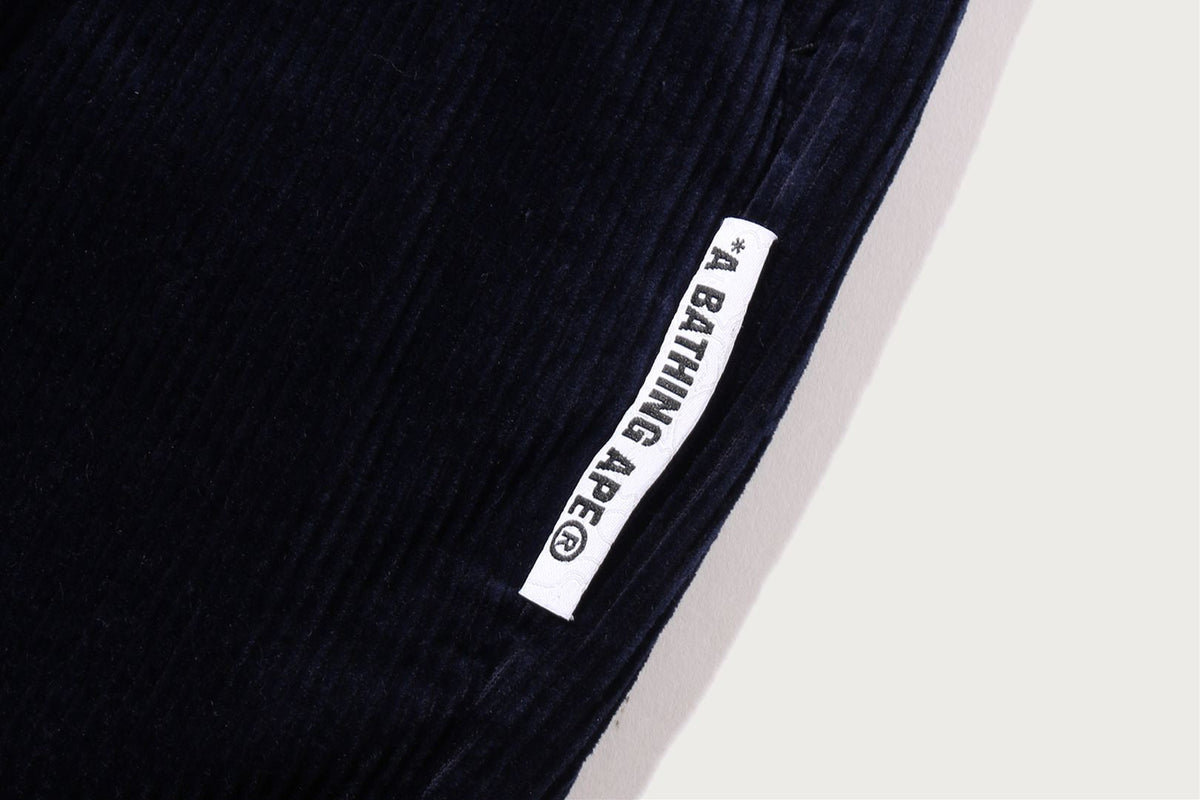 BAPE 絨面彈性休閒長褲