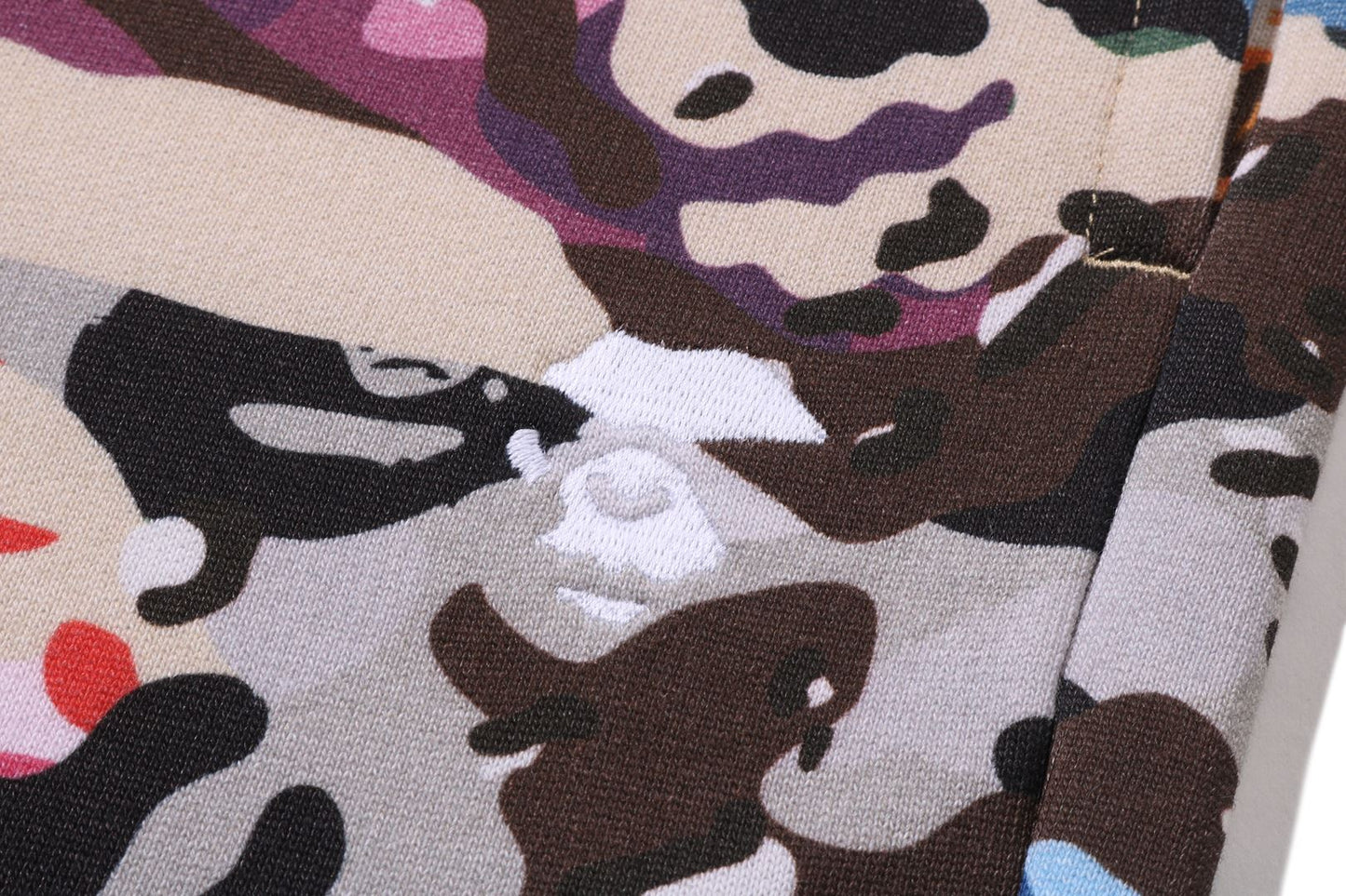 BAPE HYBRID CAMO APE FACE LOGO 寬鬆版運動長褲