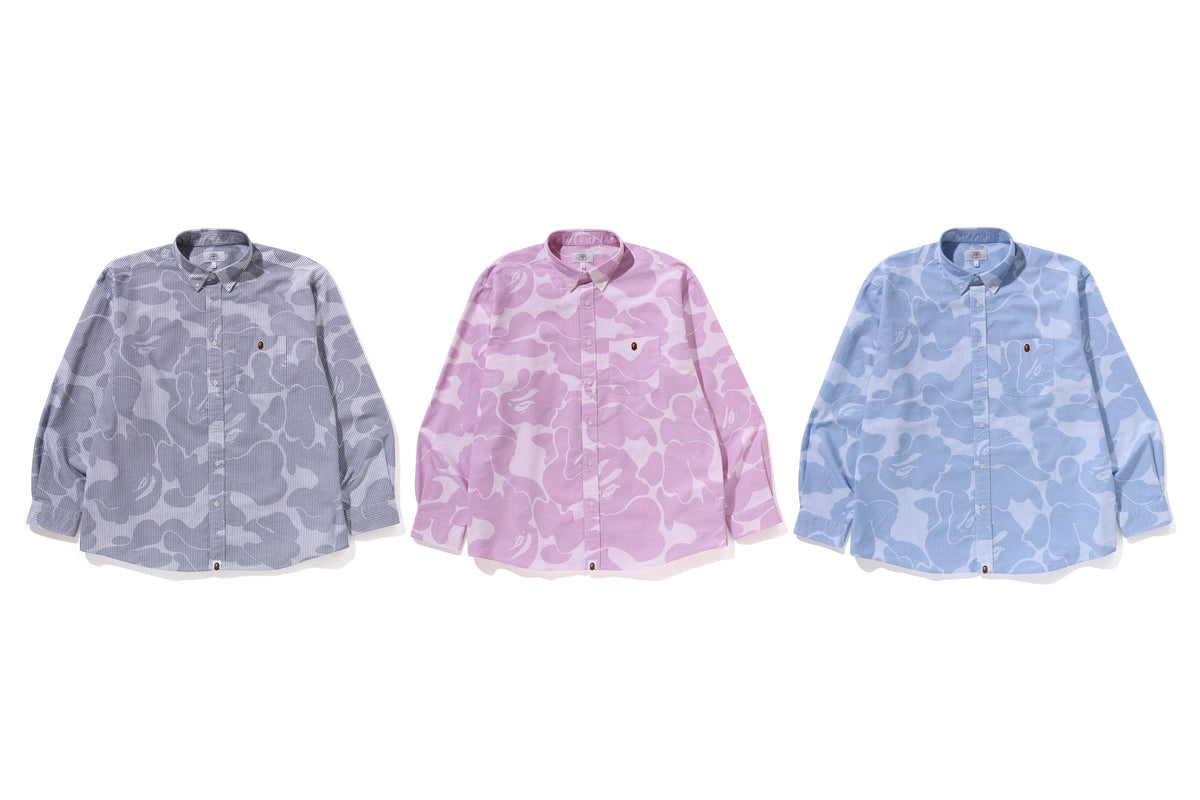 BAPE STRIPE CAMO 放鬆版型襯衫