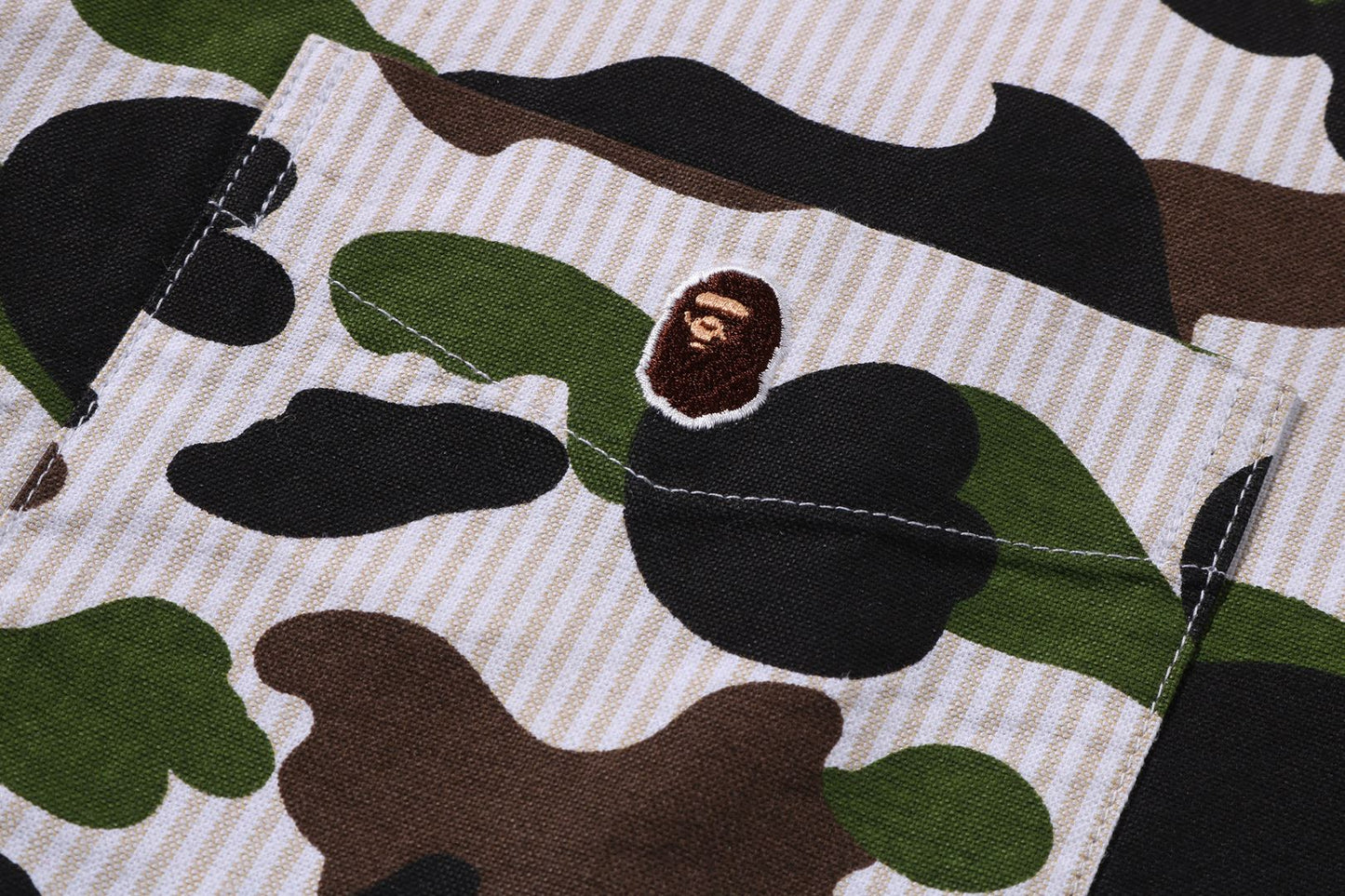 BAPE 1ST CAMO STRIPE 寬鬆版長袖襯衫