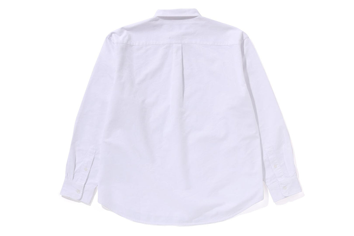 BAPE LINE CAMO JACQUARD OXFORD 長袖襯衫